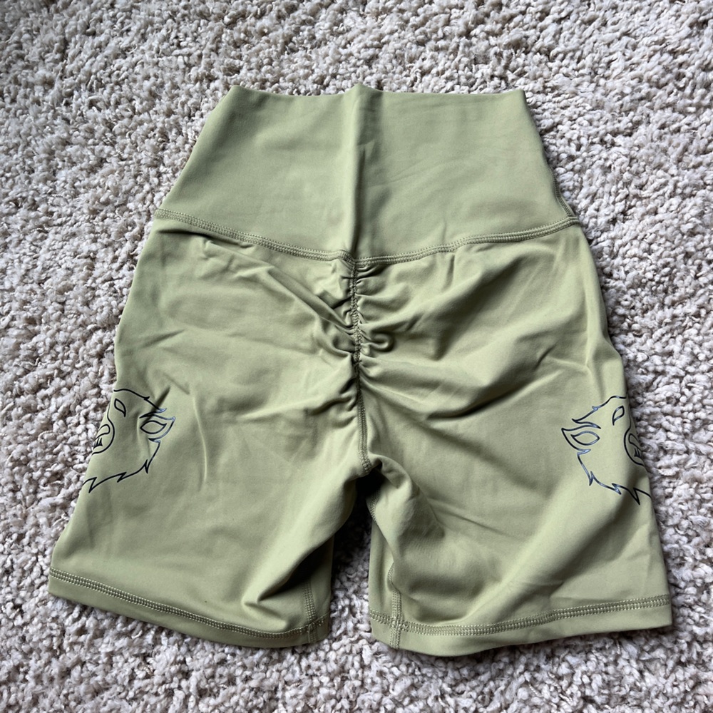 Kill Crew Green Scrunch Workout Shorts